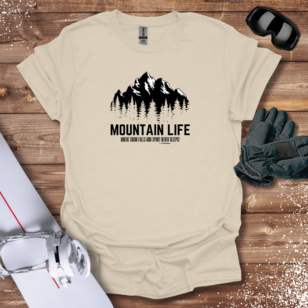 T-Shirt Natural / S Mountain Life T-Shirt