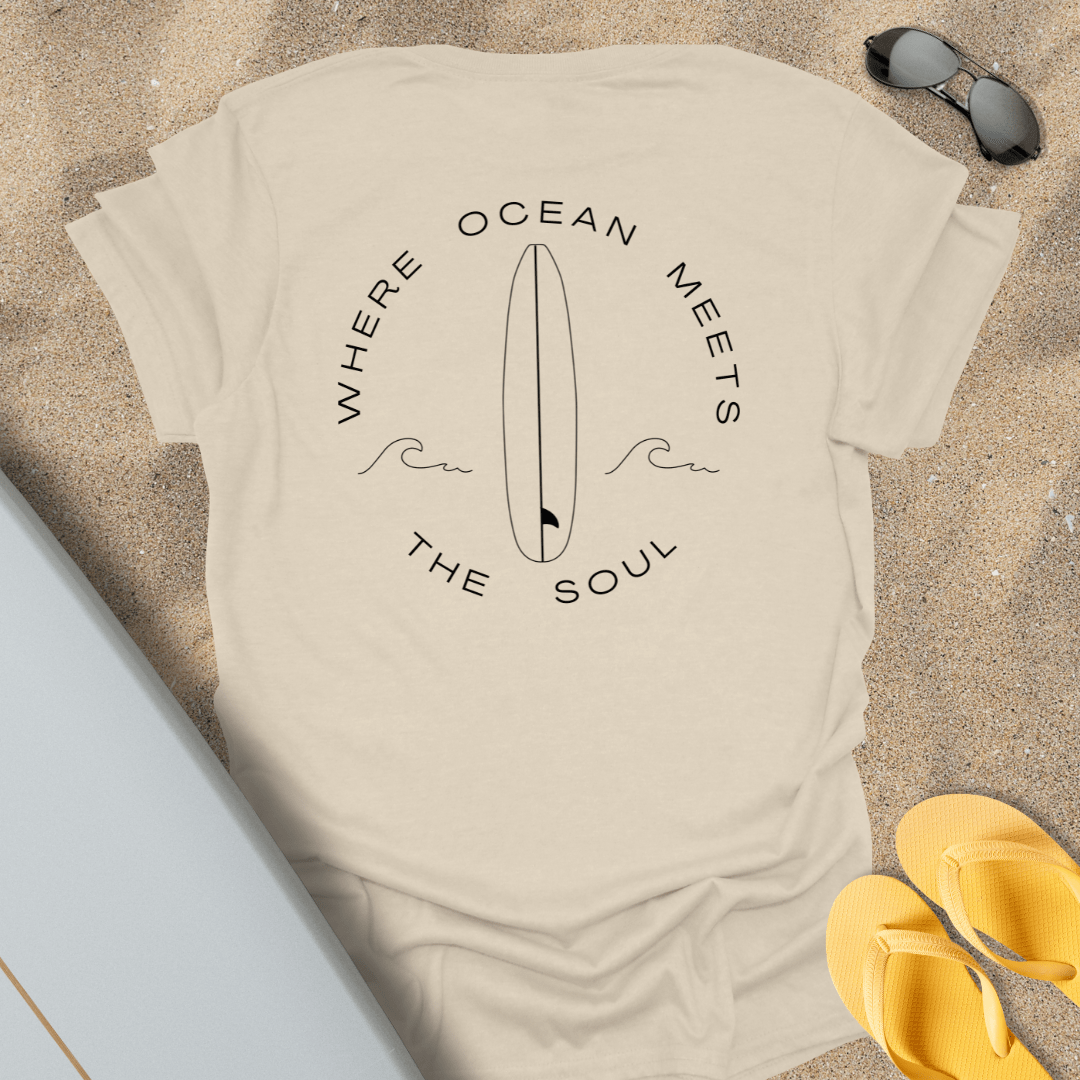 T-Shirt Natural / S Where Ocean Meets The Soul T-Shirt