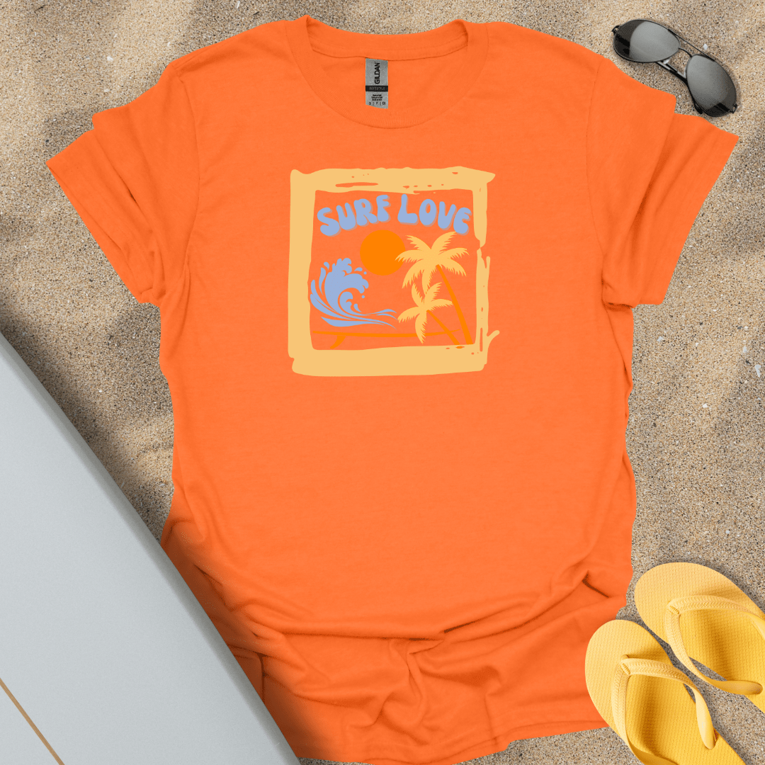T-Shirt Orange / S Surf Love T-Shirt