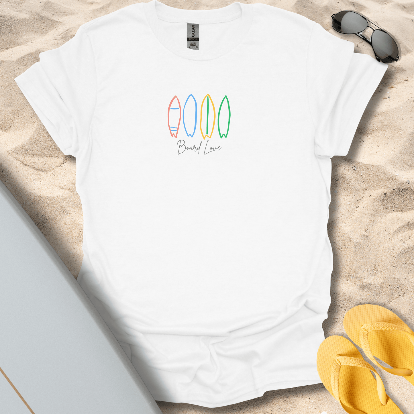 T-Shirt White / S Board Love T-Shirt